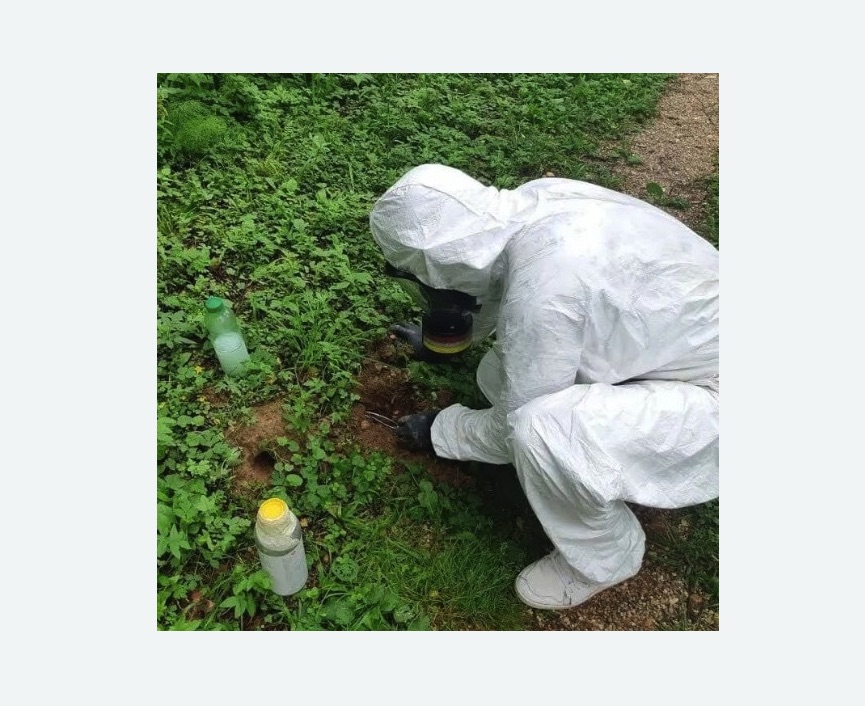 уничтожение кротов на участке Каховская метро Москвы